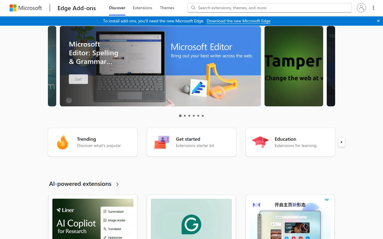 Microsoft Edge Addons