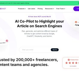 LongShot AI Co-Pilot to Highlight your Articles on Search Engines