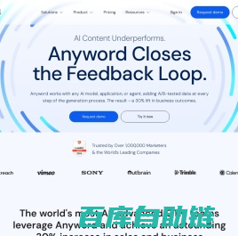 AI Content Underperforms. Anyword Closes the Feedback Loop.
